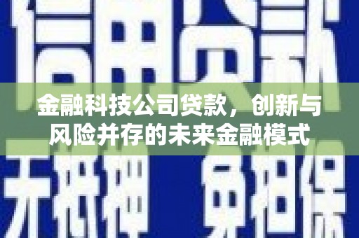 延庆金融科技公司贷款，创新与风险并存的未来金融模式