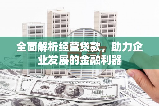 延庆全面解析经营贷款，助力企业发展的金融利器