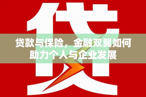 延庆贷款与保险，金融双翼如何助力个人与企业发展