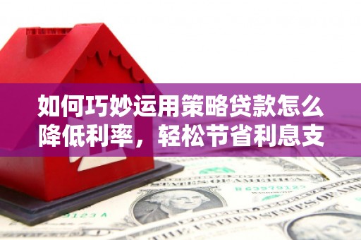 延庆如何巧妙运用策略贷款怎么降低利率，轻松节省利息支出