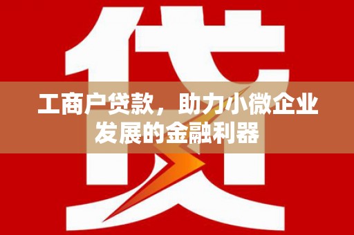 延庆工商户贷款，助力小微企业发展的金融利器