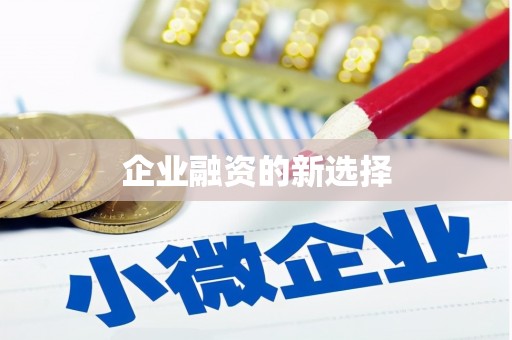 延庆企业融资的新选择