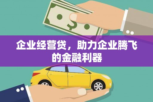 延庆企业经营贷，助力企业腾飞的金融利器