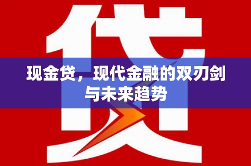 延庆现金贷，现代金融的双刃剑与未来趋势