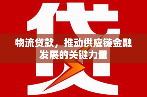 延庆物流贷款，推动供应链金融发展的关键力量