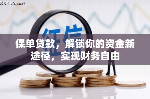 延庆保单贷款，解锁你的资金新途径，实现财务自由