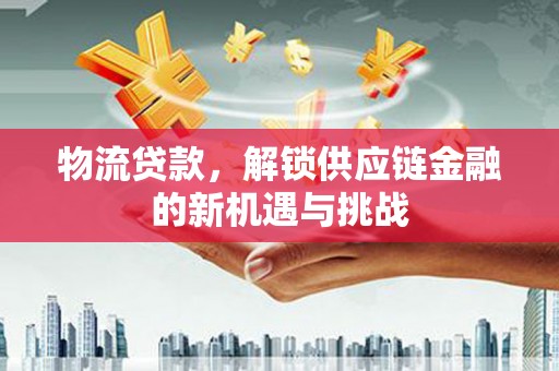 延庆物流贷款，解锁供应链金融的新机遇与挑战