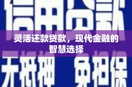 延庆灵活还款贷款，现代金融的智慧选择