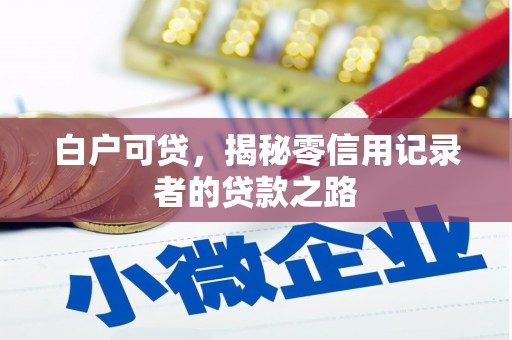 延庆白户可贷，揭秘零信用记录者的贷款之路