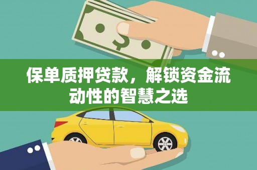 延庆保单质押贷款，解锁资金流动性的智慧之选